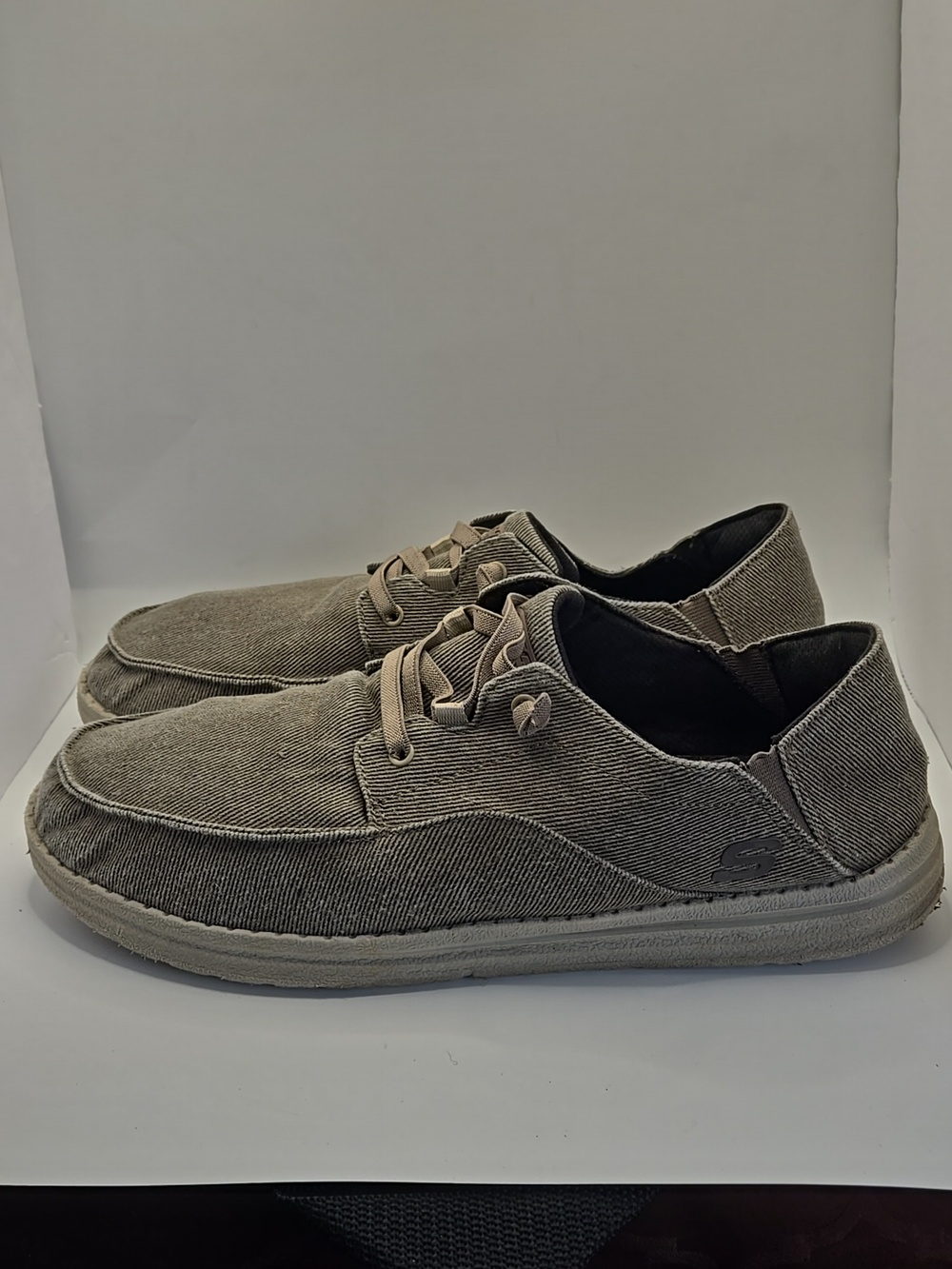 Skechers Men's Melson Volgo Grey Slip-on Casual Shoe Sz 13 Boho Lightweight